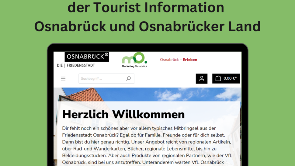Online Shop der Tourist Information